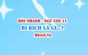 Bi kịch là gì? Hành động trong bi kịch là gì? Ngữ Văn lớp 11